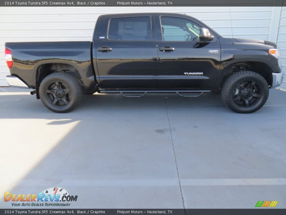 2014 Toyota Tundra SR5 Crewmax 4x4 Black / Graphite Photo #3