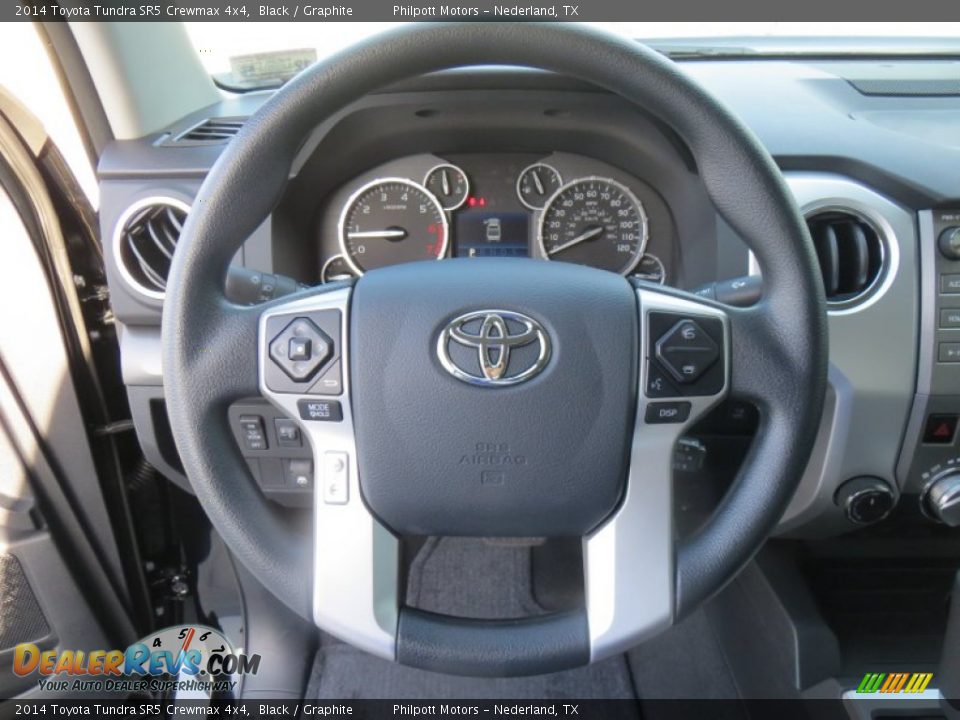 2014 Toyota Tundra SR5 Crewmax 4x4 Black / Graphite Photo #31