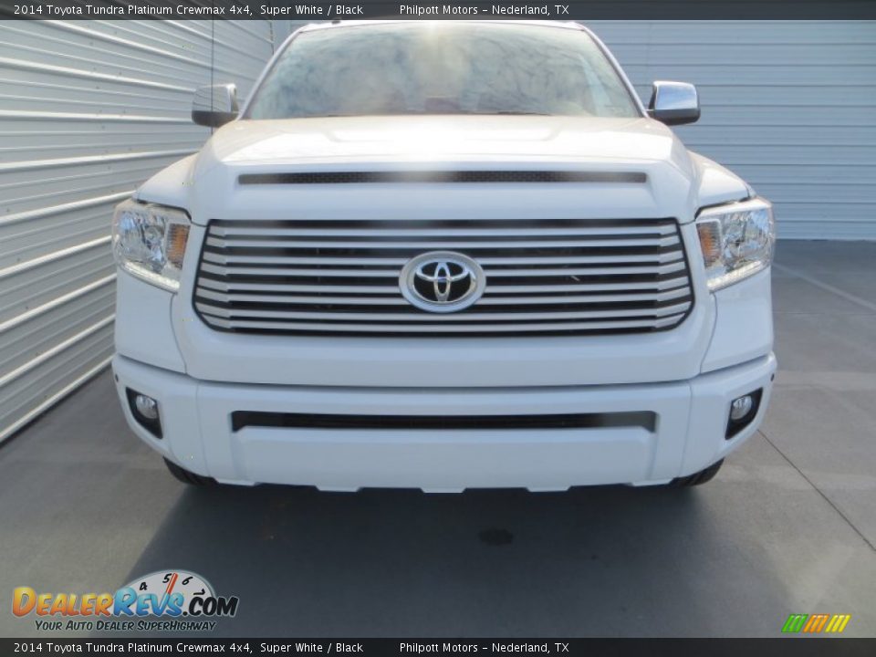 2014 Toyota Tundra Platinum Crewmax 4x4 Super White / Black Photo #8