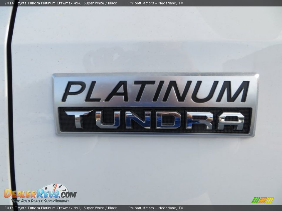 2014 Toyota Tundra Platinum Crewmax 4x4 Super White / Black Photo #14