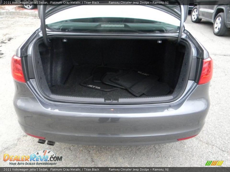 2011 Volkswagen Jetta S Sedan Platinum Gray Metallic / Titan Black Photo #8