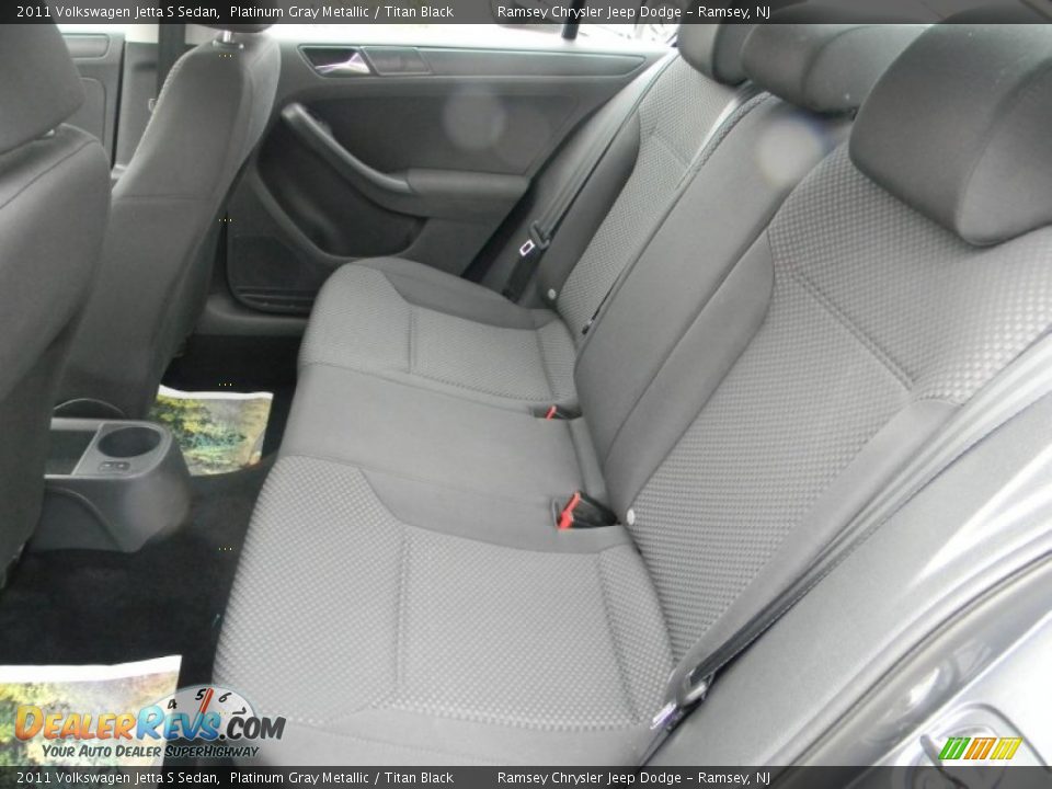 2011 Volkswagen Jetta S Sedan Platinum Gray Metallic / Titan Black Photo #11