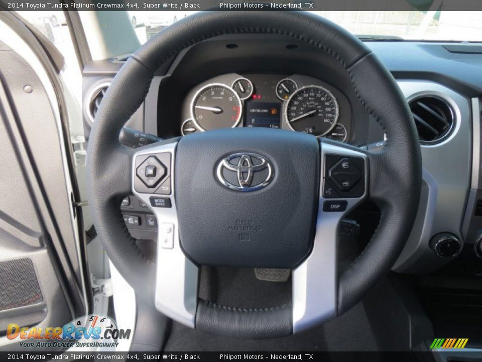 2014 Toyota Tundra Platinum Crewmax 4x4 Super White / Black Photo #32