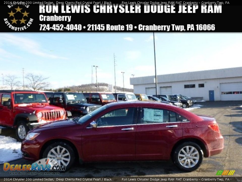 2014 Chrysler 200 Limited Sedan Deep Cherry Red Crystal Pearl / Black Photo #1