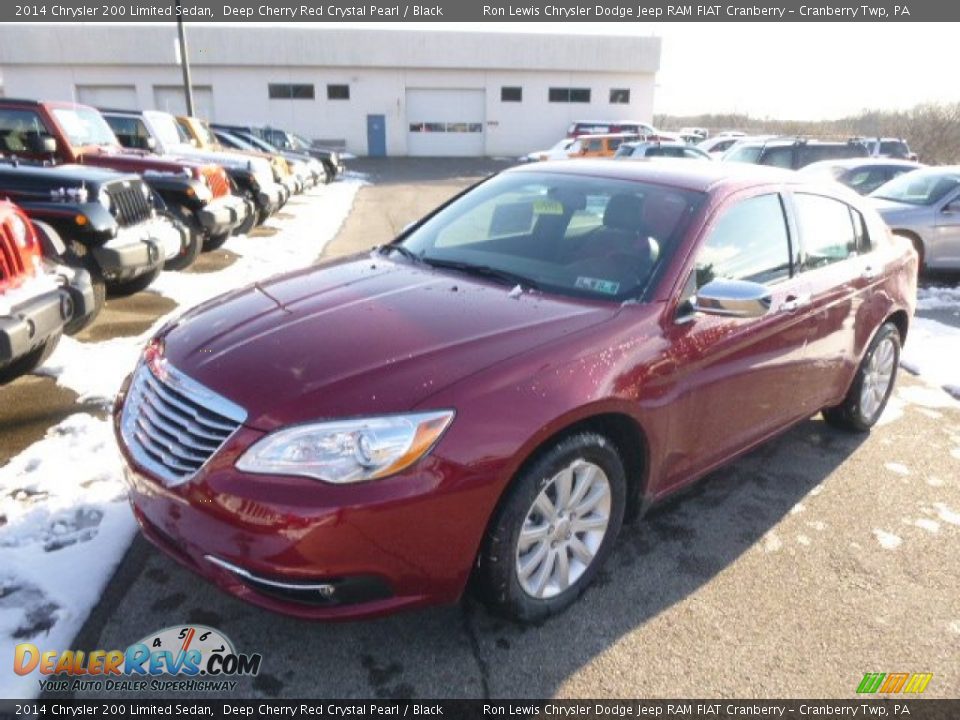 2014 Chrysler 200 Limited Sedan Deep Cherry Red Crystal Pearl / Black Photo #2