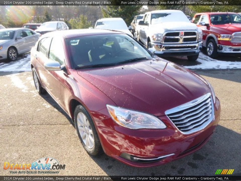 2014 Chrysler 200 Limited Sedan Deep Cherry Red Crystal Pearl / Black Photo #4
