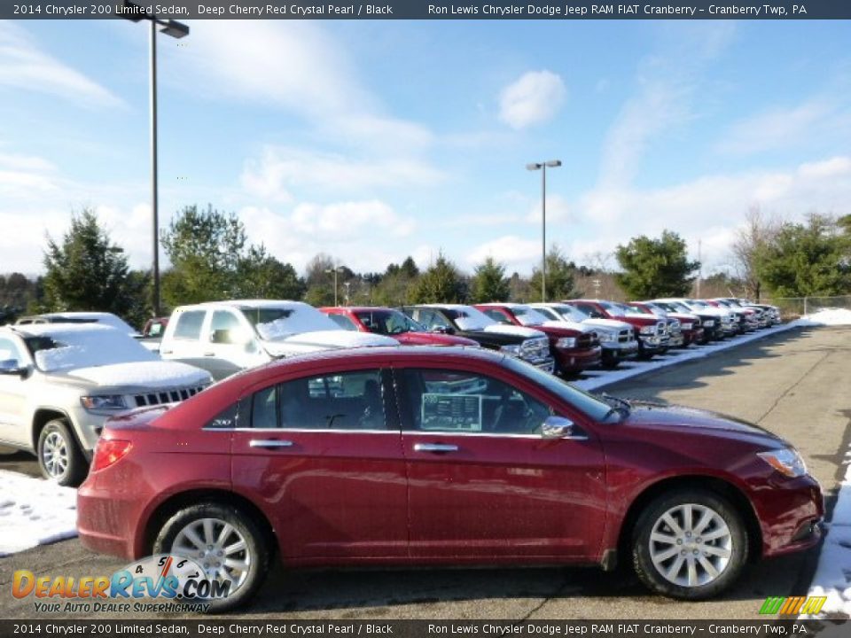 2014 Chrysler 200 Limited Sedan Deep Cherry Red Crystal Pearl / Black Photo #5