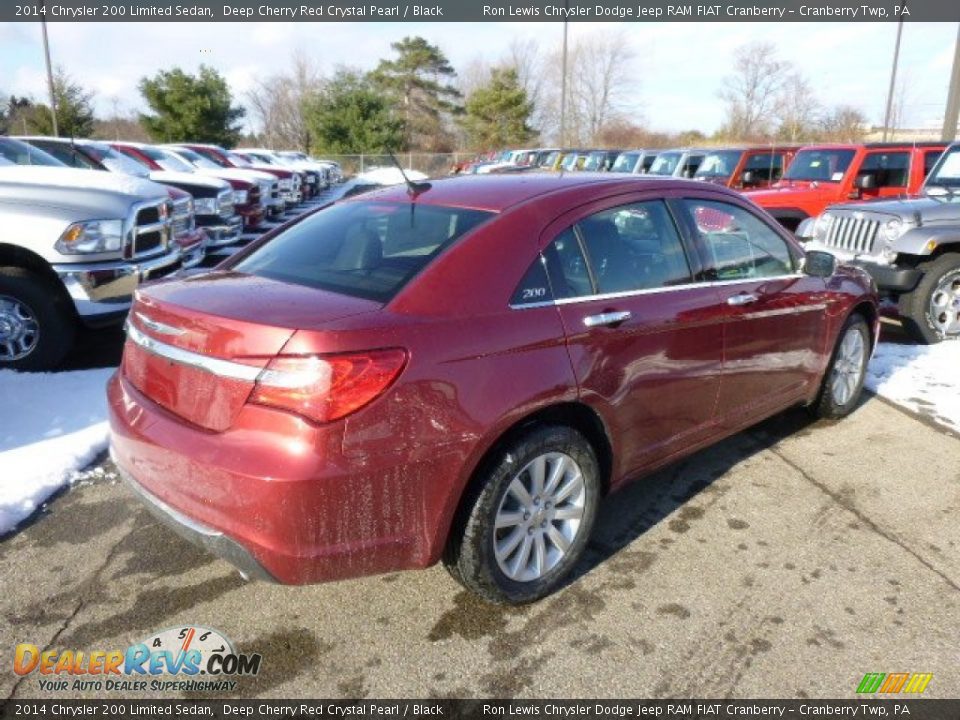 2014 Chrysler 200 Limited Sedan Deep Cherry Red Crystal Pearl / Black Photo #6