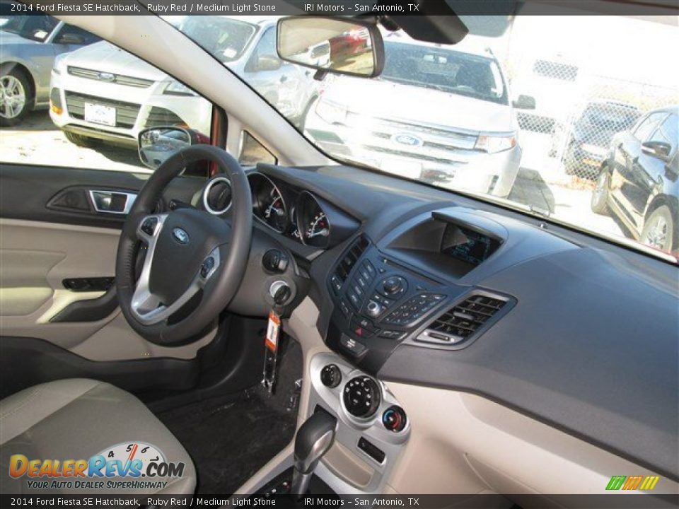 2014 Ford Fiesta SE Hatchback Ruby Red / Medium Light Stone Photo #11