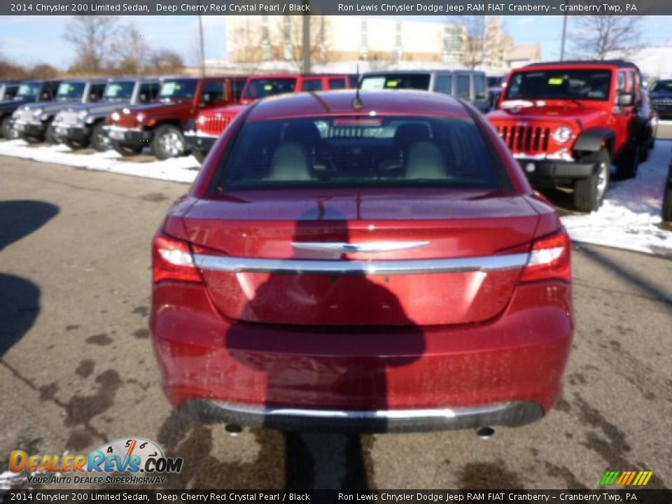 2014 Chrysler 200 Limited Sedan Deep Cherry Red Crystal Pearl / Black Photo #7
