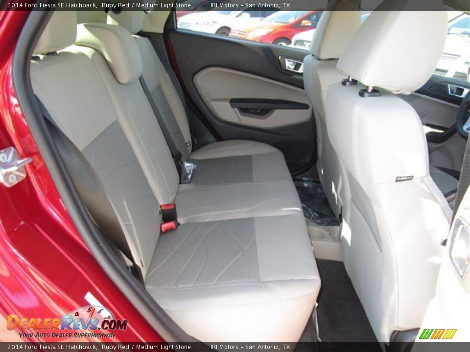 2014 Ford Fiesta SE Hatchback Ruby Red / Medium Light Stone Photo #12