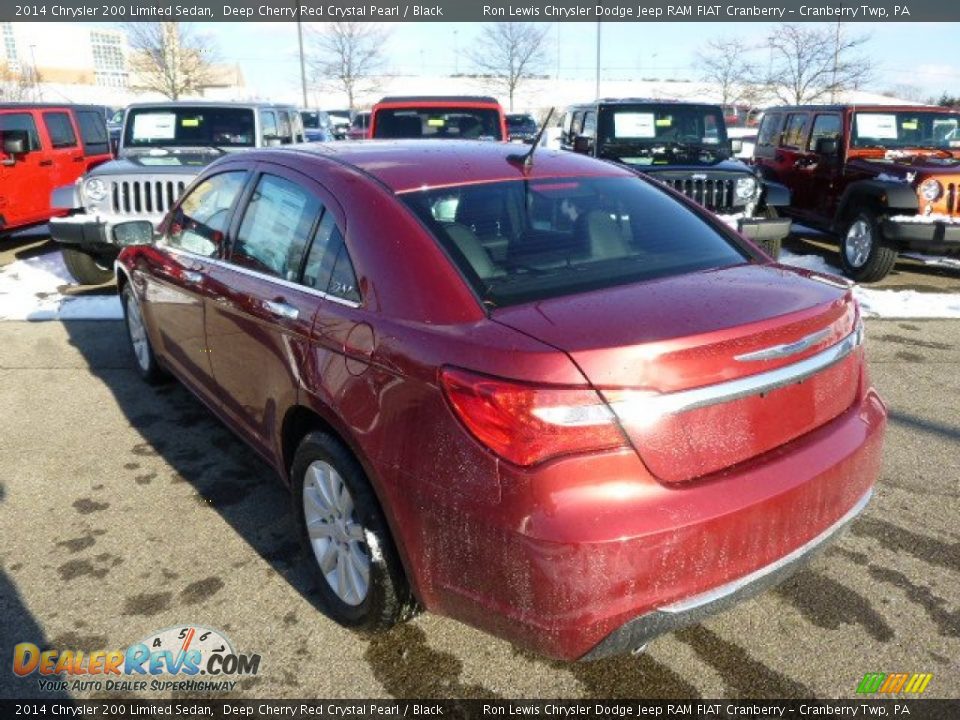 2014 Chrysler 200 Limited Sedan Deep Cherry Red Crystal Pearl / Black Photo #8
