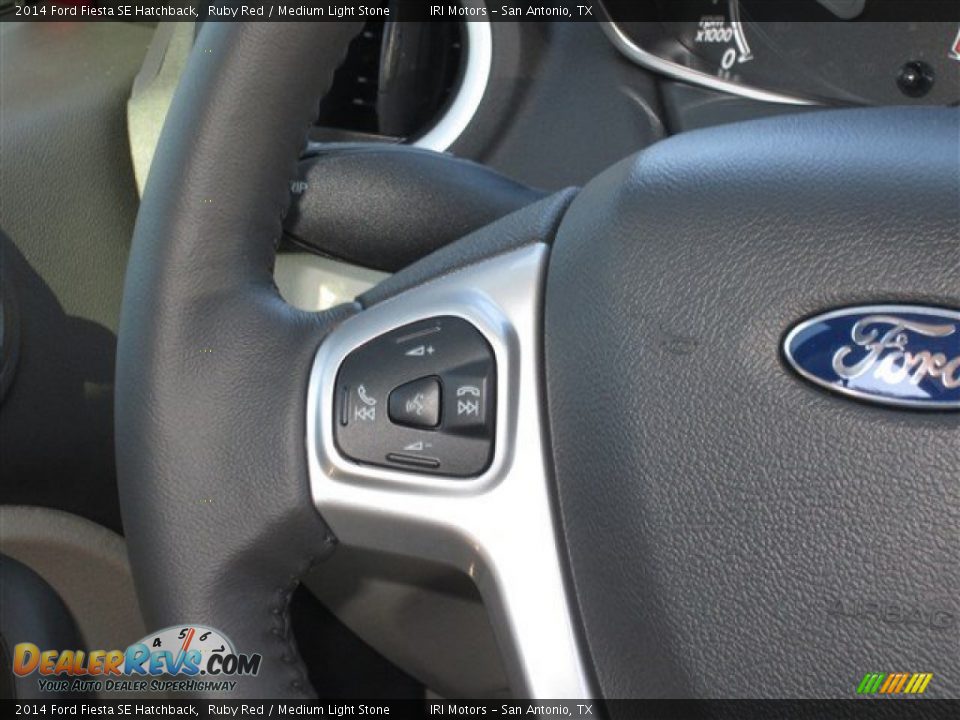 2014 Ford Fiesta SE Hatchback Ruby Red / Medium Light Stone Photo #15