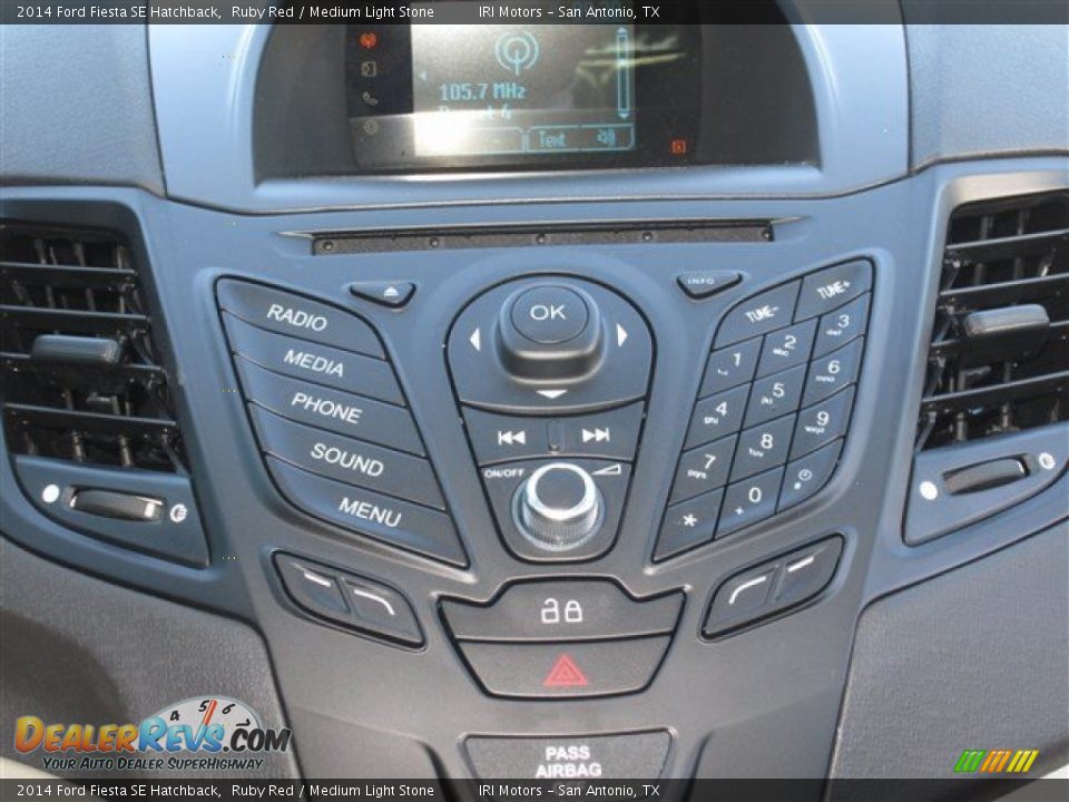 2014 Ford Fiesta SE Hatchback Ruby Red / Medium Light Stone Photo #17