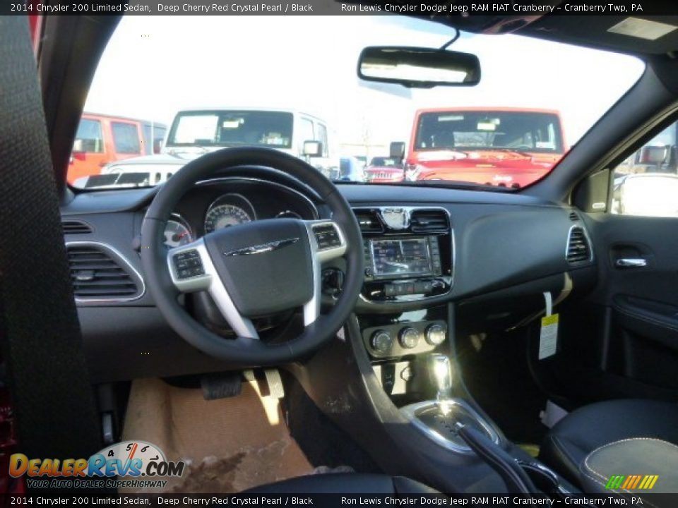 2014 Chrysler 200 Limited Sedan Deep Cherry Red Crystal Pearl / Black Photo #14
