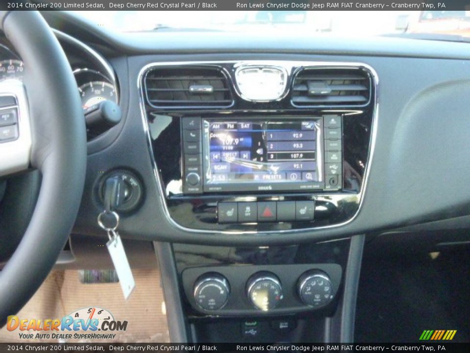 2014 Chrysler 200 Limited Sedan Deep Cherry Red Crystal Pearl / Black Photo #17
