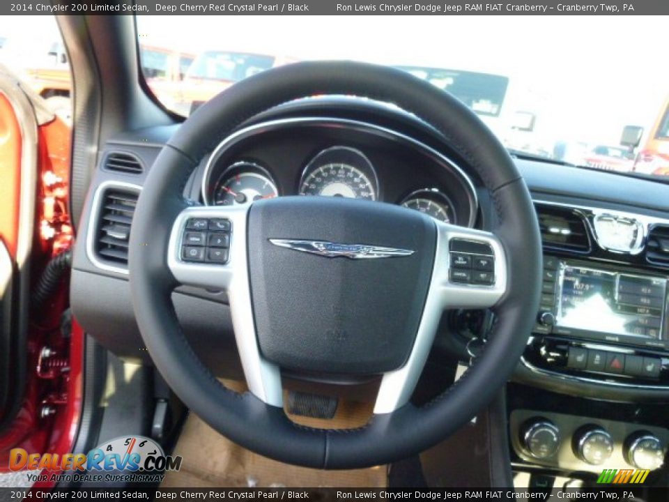 2014 Chrysler 200 Limited Sedan Deep Cherry Red Crystal Pearl / Black Photo #19