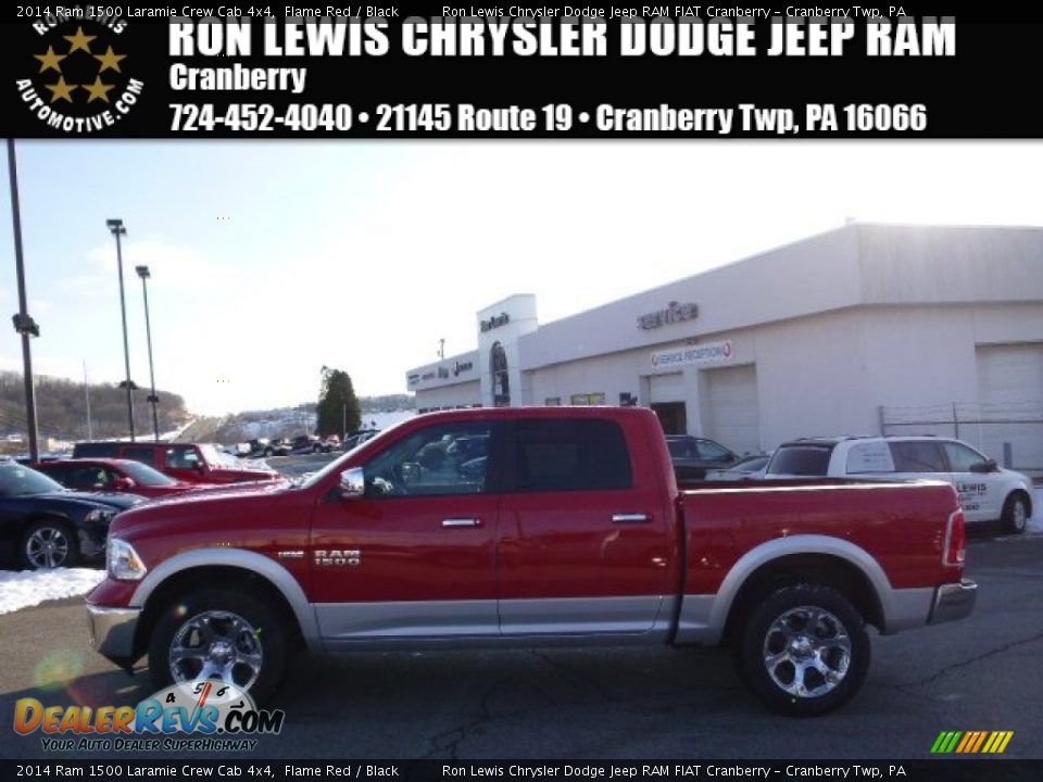 2014 Ram 1500 Laramie Crew Cab 4x4 Flame Red / Black Photo #1