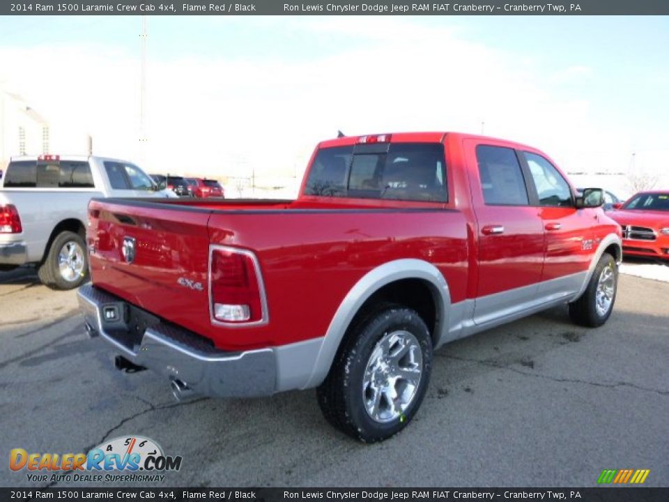 2014 Ram 1500 Laramie Crew Cab 4x4 Flame Red / Black Photo #6