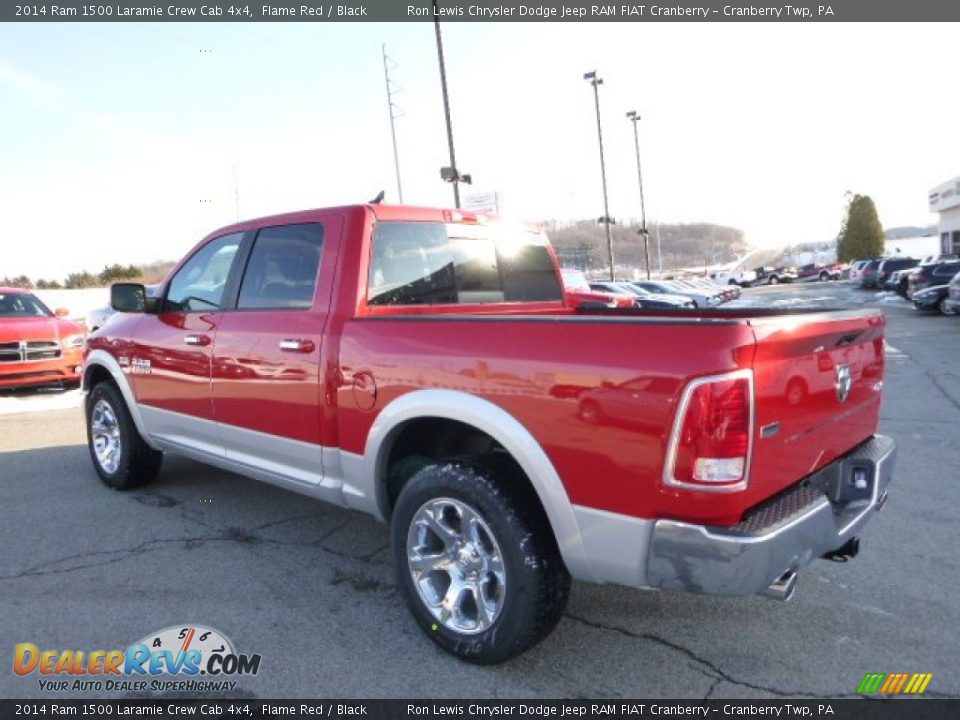 2014 Ram 1500 Laramie Crew Cab 4x4 Flame Red / Black Photo #8