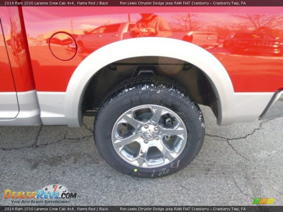 2014 Ram 1500 Laramie Crew Cab 4x4 Flame Red / Black Photo #9