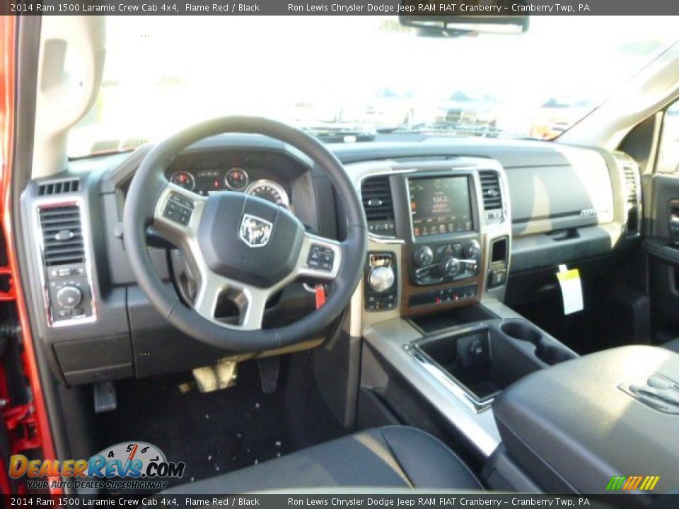 2014 Ram 1500 Laramie Crew Cab 4x4 Flame Red / Black Photo #12
