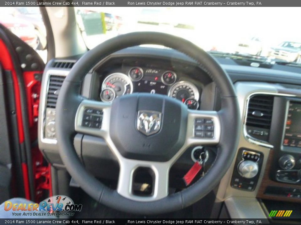 2014 Ram 1500 Laramie Crew Cab 4x4 Flame Red / Black Photo #19