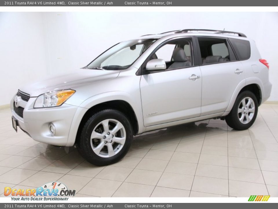 2011 Toyota RAV4 V6 Limited 4WD Classic Silver Metallic / Ash Photo #3