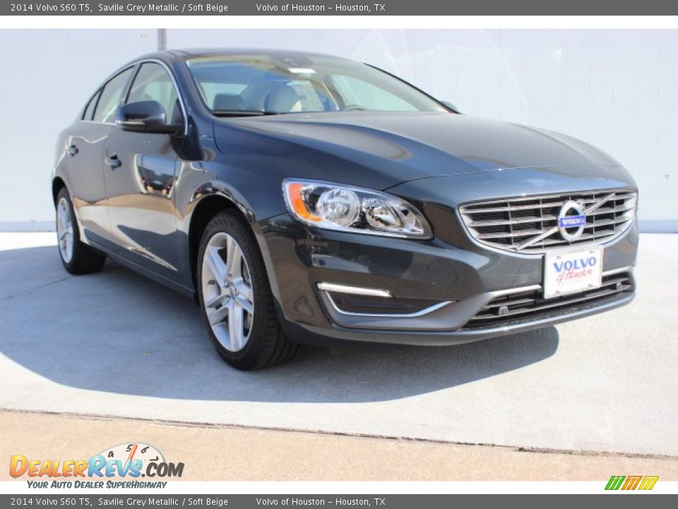 2014 Volvo S60 T5 Saville Grey Metallic / Soft Beige Photo #1