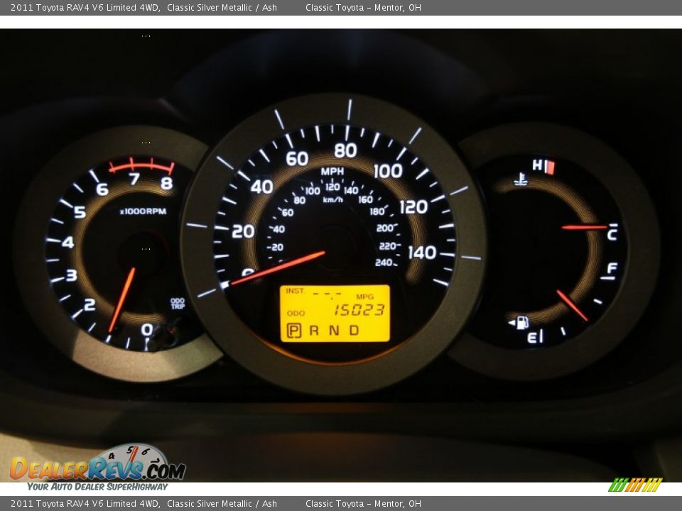 2011 Toyota RAV4 V6 Limited 4WD Classic Silver Metallic / Ash Photo #7