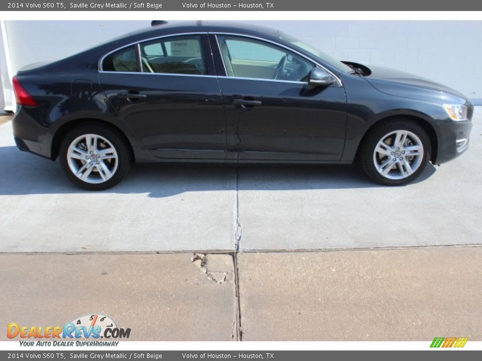 2014 Volvo S60 T5 Saville Grey Metallic / Soft Beige Photo #5