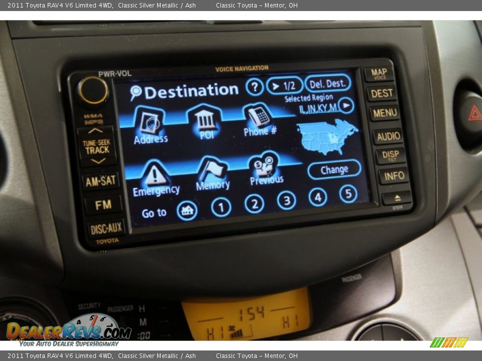 2011 Toyota RAV4 V6 Limited 4WD Classic Silver Metallic / Ash Photo #10