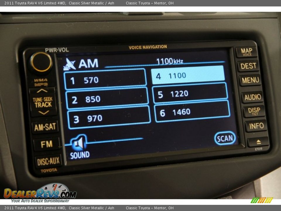 2011 Toyota RAV4 V6 Limited 4WD Classic Silver Metallic / Ash Photo #12