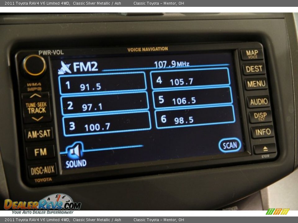 2011 Toyota RAV4 V6 Limited 4WD Classic Silver Metallic / Ash Photo #13