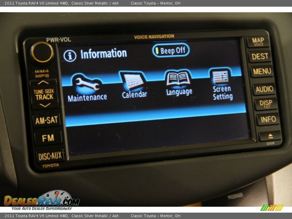 2011 Toyota RAV4 V6 Limited 4WD Classic Silver Metallic / Ash Photo #15