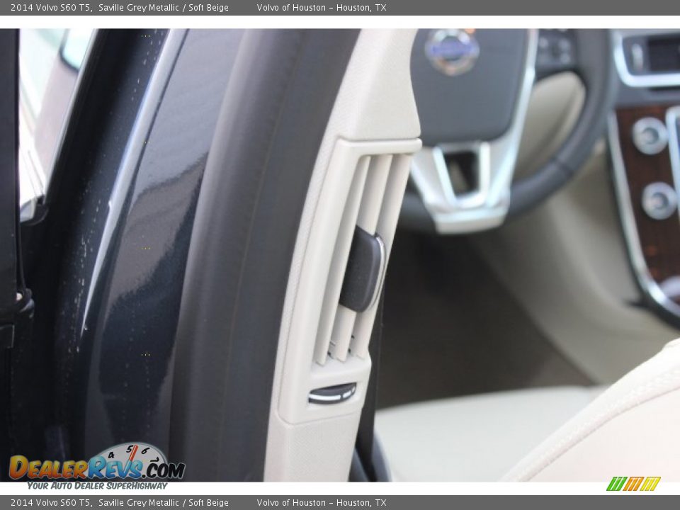 2014 Volvo S60 T5 Saville Grey Metallic / Soft Beige Photo #21