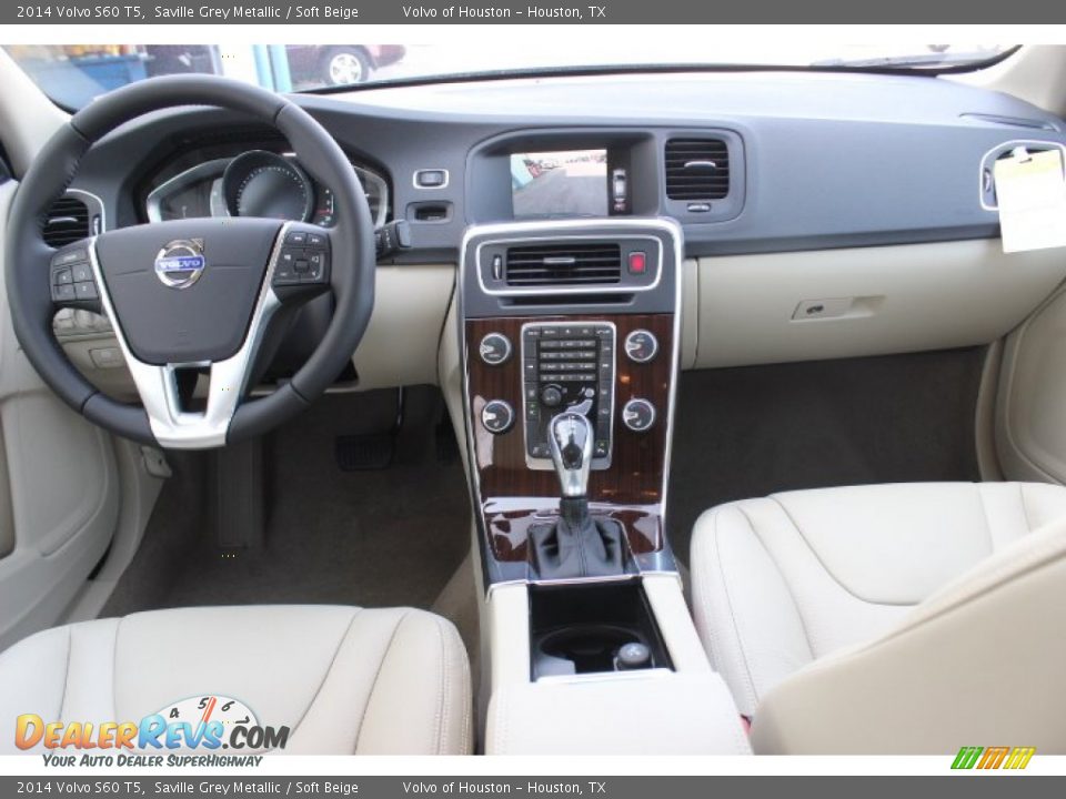 2014 Volvo S60 T5 Saville Grey Metallic / Soft Beige Photo #24