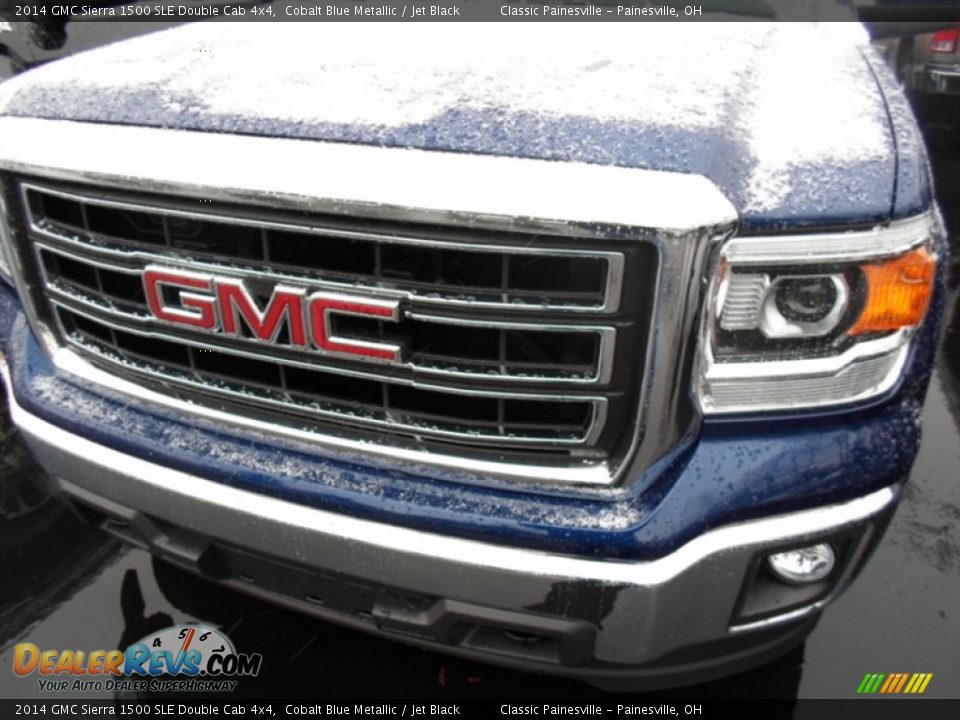 2014 GMC Sierra 1500 SLE Double Cab 4x4 Cobalt Blue Metallic / Jet Black Photo #2