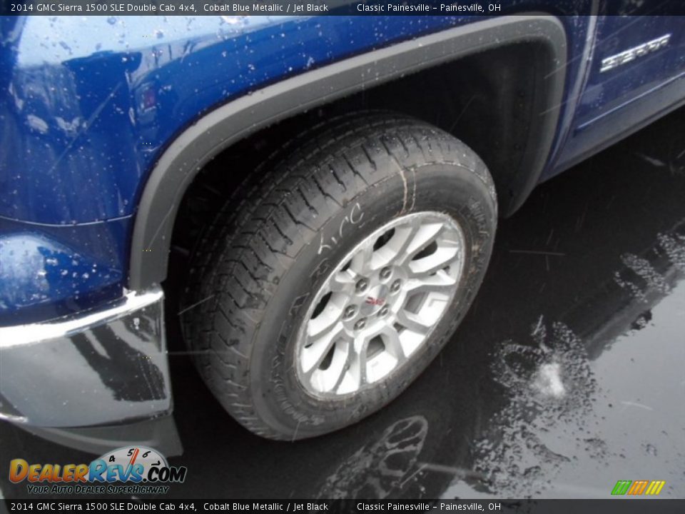 2014 GMC Sierra 1500 SLE Double Cab 4x4 Cobalt Blue Metallic / Jet Black Photo #3