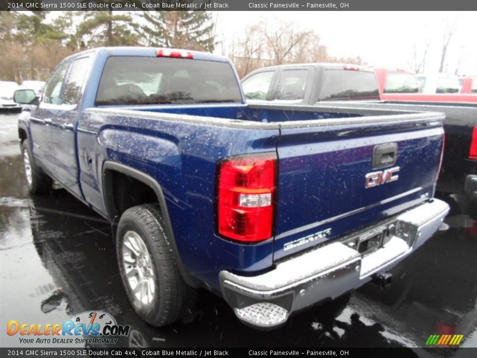 2014 GMC Sierra 1500 SLE Double Cab 4x4 Cobalt Blue Metallic / Jet Black Photo #6