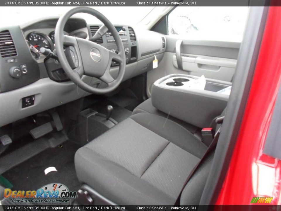 2014 GMC Sierra 3500HD Regular Cab 4x4 Fire Red / Dark Titanium Photo #3