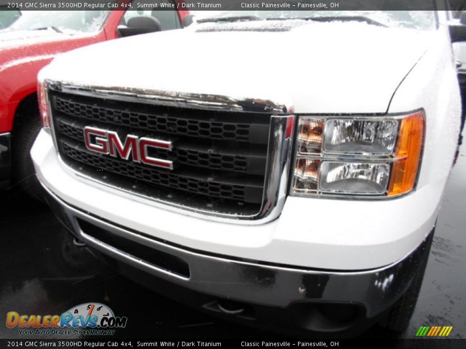 2014 GMC Sierra 3500HD Regular Cab 4x4 Summit White / Dark Titanium Photo #2