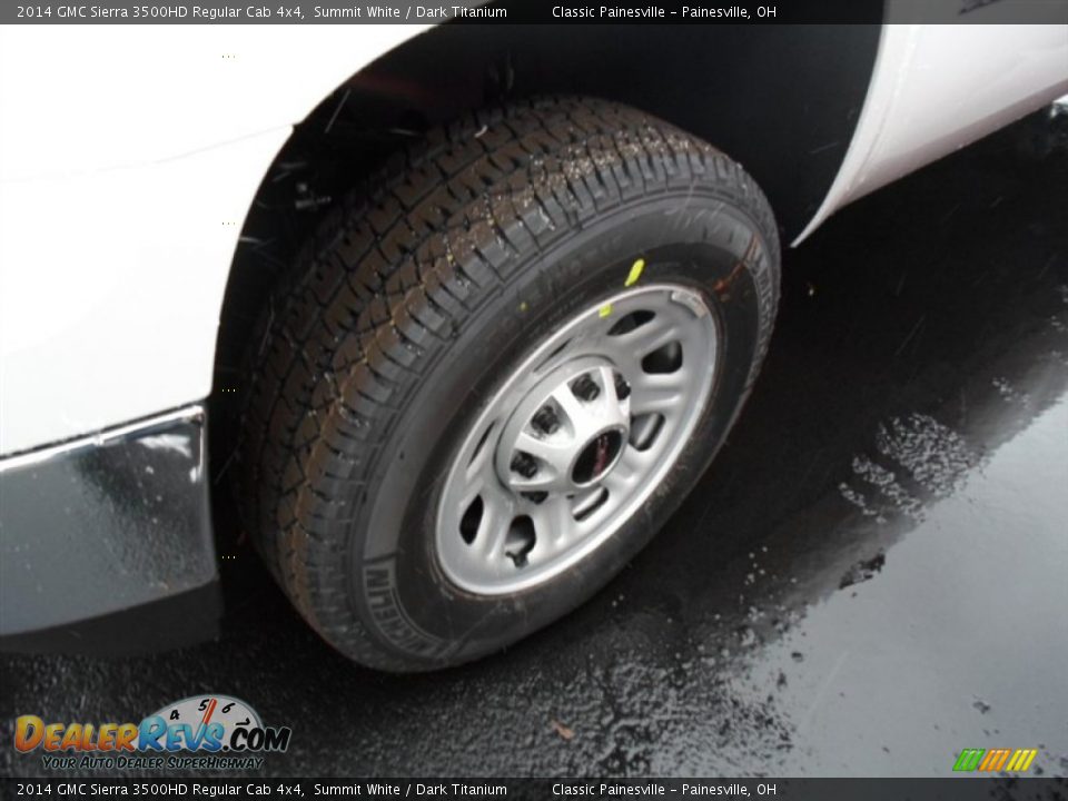 2014 GMC Sierra 3500HD Regular Cab 4x4 Summit White / Dark Titanium Photo #3