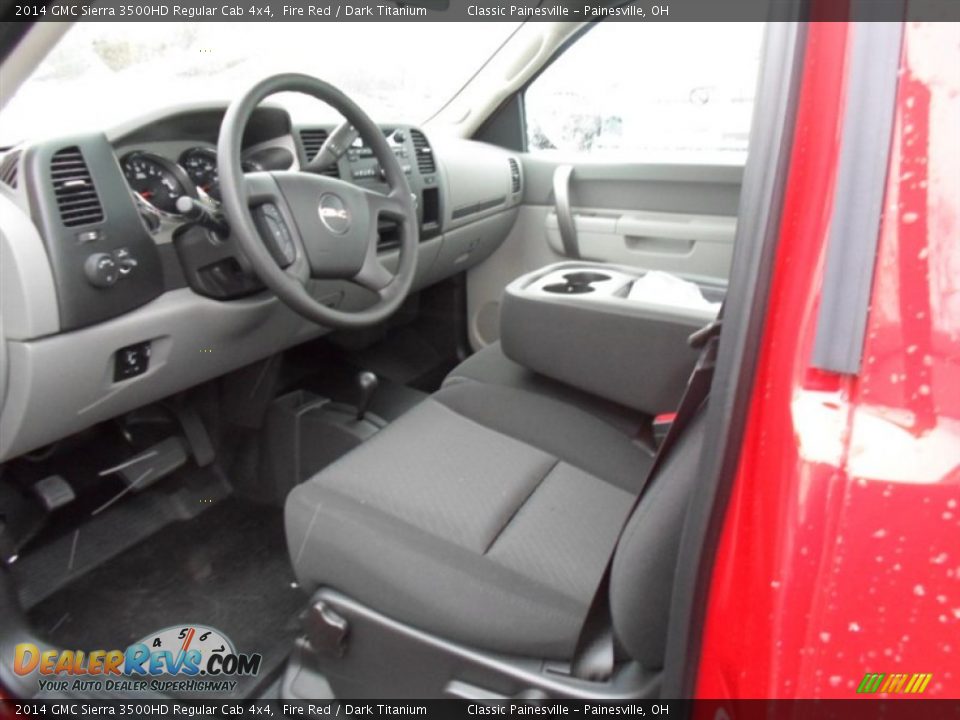 2014 GMC Sierra 3500HD Regular Cab 4x4 Fire Red / Dark Titanium Photo #4