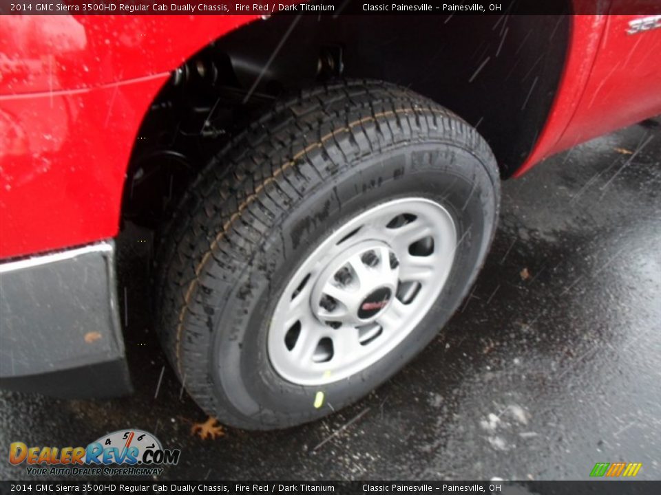 2014 GMC Sierra 3500HD Regular Cab Dually Chassis Fire Red / Dark Titanium Photo #3