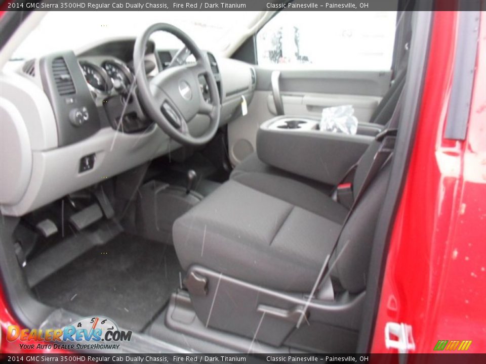 2014 GMC Sierra 3500HD Regular Cab Dually Chassis Fire Red / Dark Titanium Photo #4