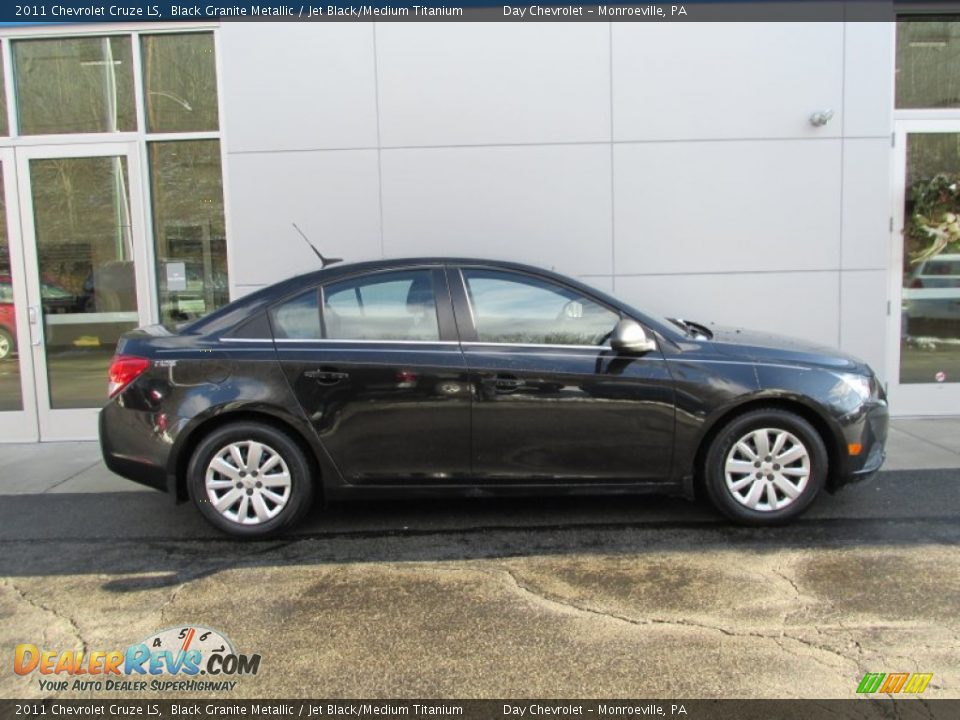2011 Chevrolet Cruze LS Black Granite Metallic / Jet Black/Medium Titanium Photo #2