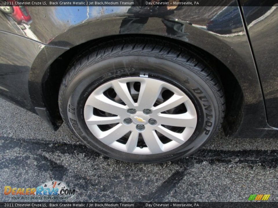 2011 Chevrolet Cruze LS Black Granite Metallic / Jet Black/Medium Titanium Photo #3