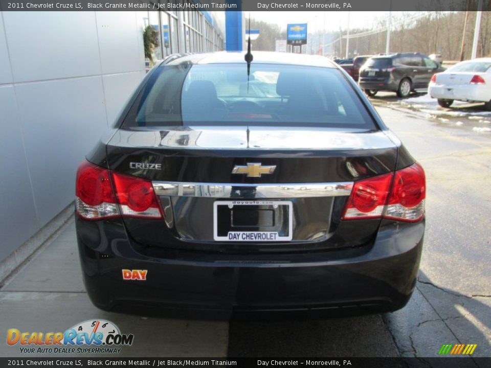 2011 Chevrolet Cruze LS Black Granite Metallic / Jet Black/Medium Titanium Photo #5