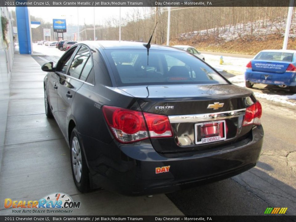 2011 Chevrolet Cruze LS Black Granite Metallic / Jet Black/Medium Titanium Photo #6